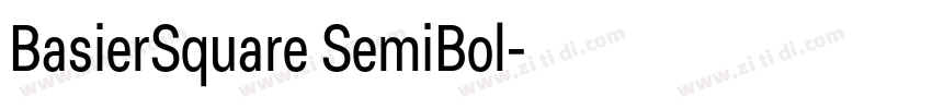 BasierSquare SemiBol字体转换